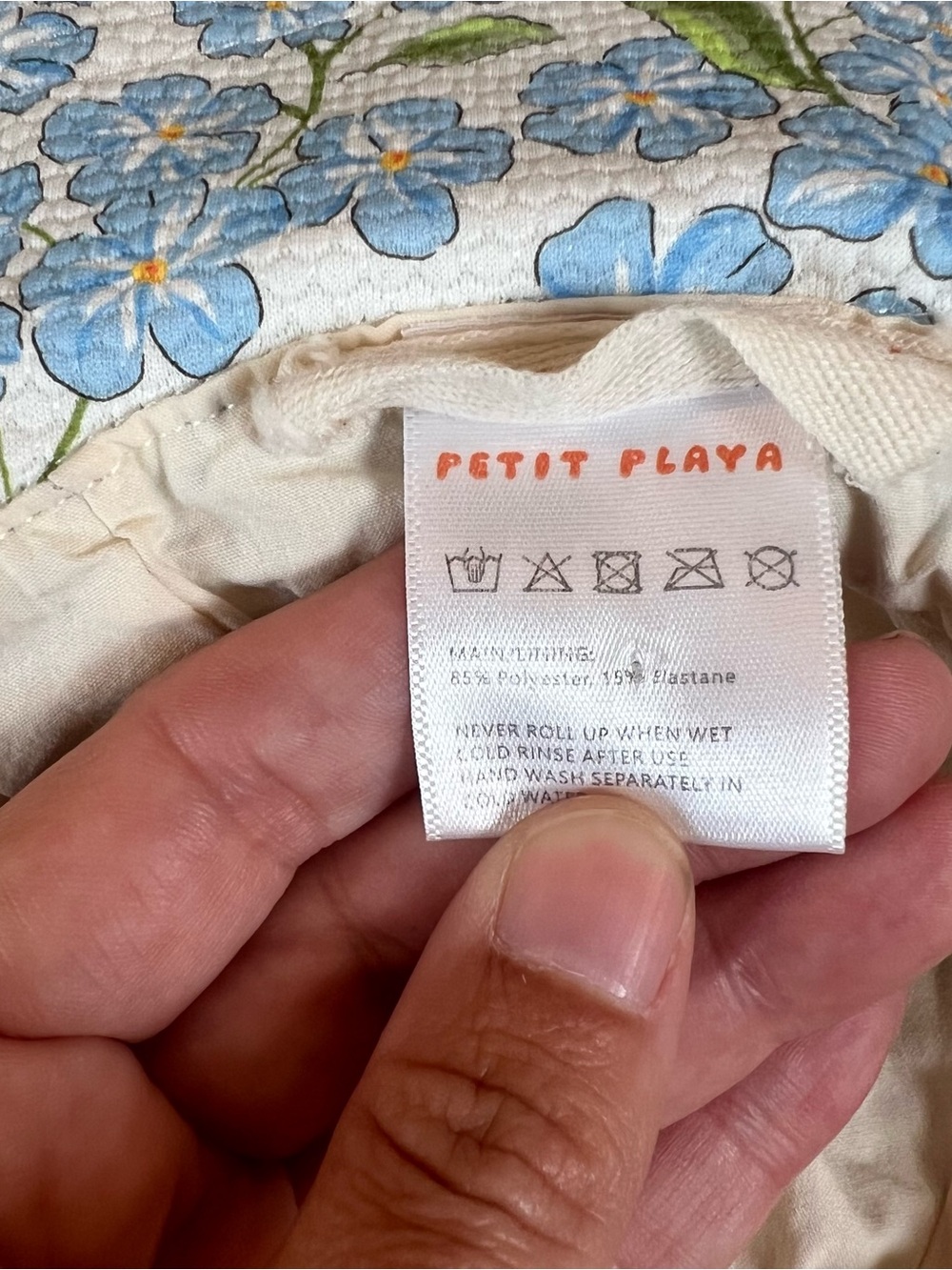 PETIT PLAYA- Petal Sun Hat · Hydrangea - Picture 6 of 6